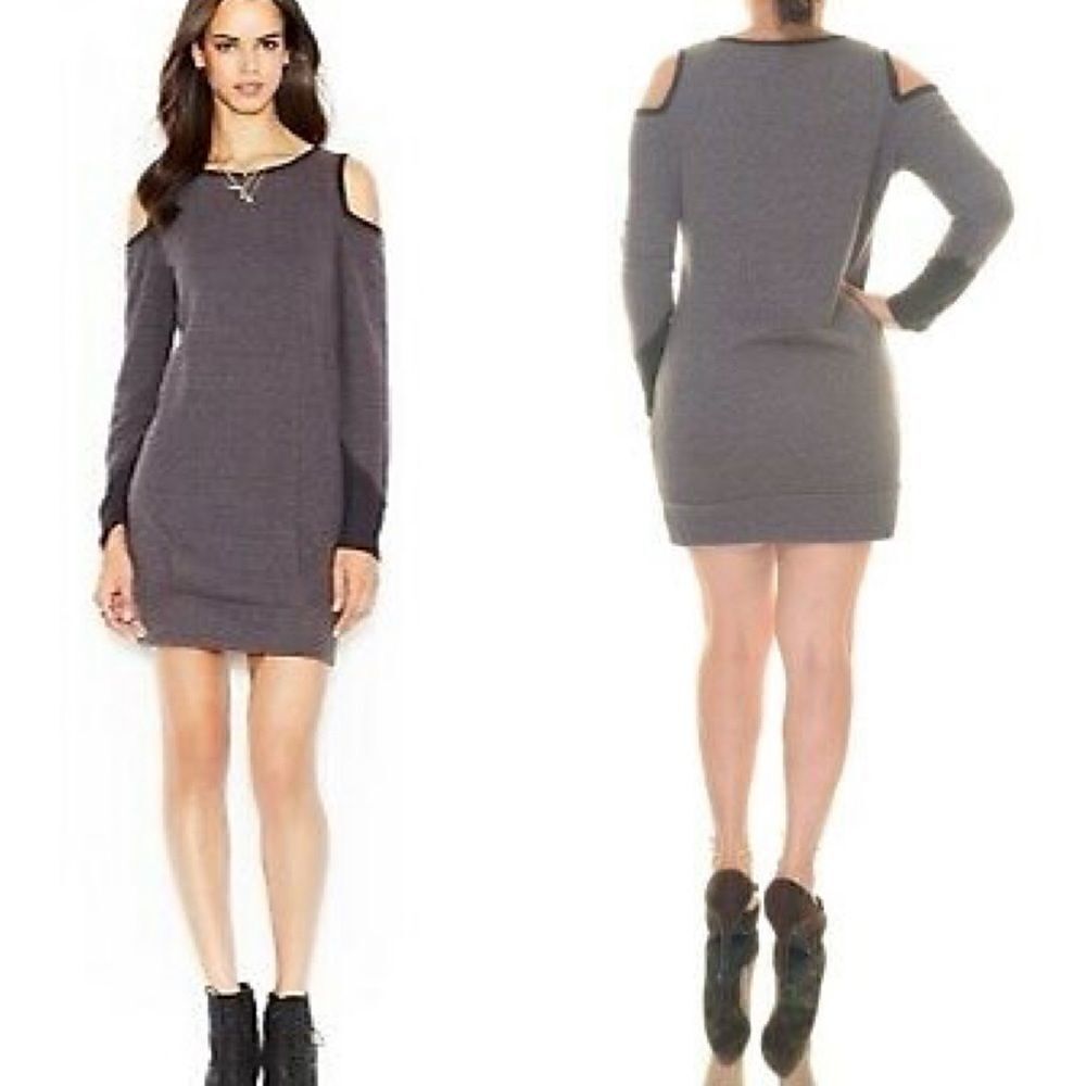 Rachel Roy Cold Shoulder  sweatshirt dress